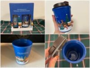 冬のお楽しみ、カルディのグリューワインは今年はタンブラーとセット❄️電子レンジで温めれば一瞬でクリスマス気分なのだ…！