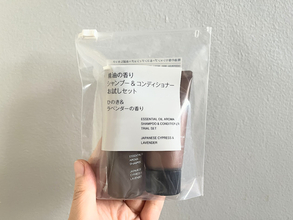 おしゃれなホテルのアメニティみたい！ローソンで買える無印良品限定商品の中に気になっていたシャンプー＆コンディショナーのお試しサイズを発見！