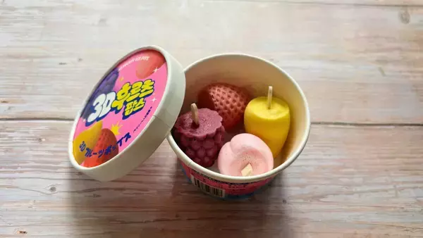 韓国発「3Dフルーツアイス」がひとくちサイズの詰め合わせで登場