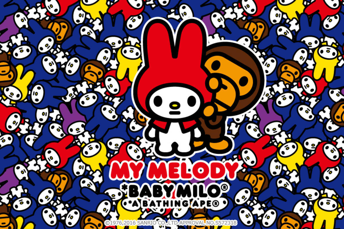 もしかして裏原系 マイメロディが A Bathing Ape とコラボしたよ 迷彩柄のフードに耳が生えててかわいい 16年8月25日 エキサイトニュース