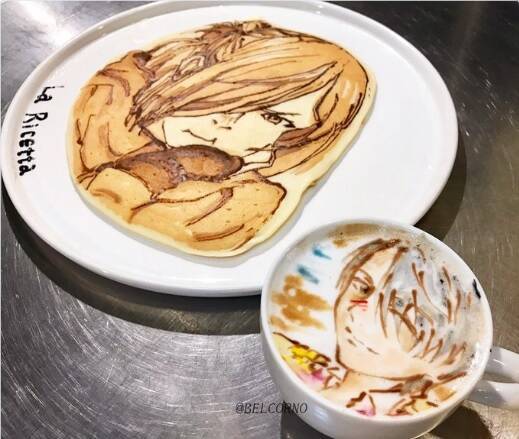 ラテアート パンケーキアートで ユーリ On Ice もはや芸術的なグルメアートの世界を御覧ください 17年2月6日 エキサイトニュース