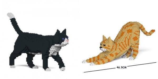 ちょっと ドット絵 っぽいけどかなりリアル 猫や犬モチーフのブロック彫刻を作れるおもちゃ Jekcaブロック 17年6月14日 エキサイトニュース