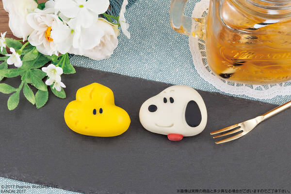 キャラ和菓子 食べマス にスヌーピー ウッドストックが登場だよ どっちから食べようか迷っちゃうかわいさです 17年7月8日 エキサイトニュース