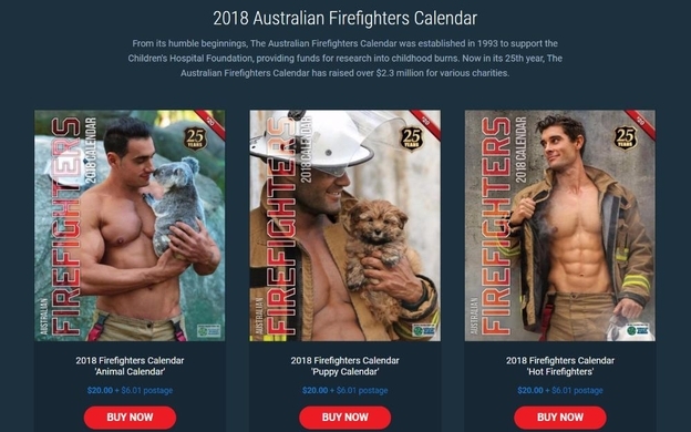 今年も イケメン消防士カレンダー の季節がやってきた マッチョ かわいい動物 シリーズのオーストラリア版はまさに眼福 18年10月21日 エキサイトニュース