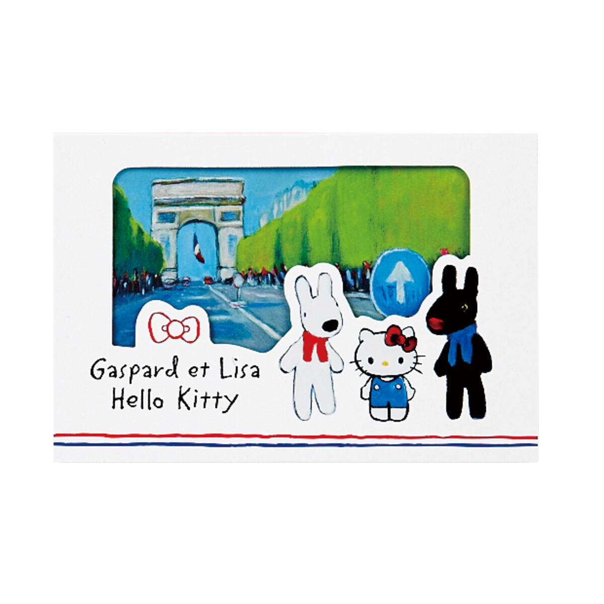リサとガスパール キティちゃんのコラボグッズが登場 パリを舞台にした絵の旅行グッズがそろっています 19年6月18日 エキサイトニュース