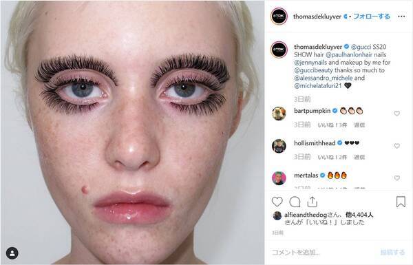 グッチの最新コレクションのメイクが話題に つけまつげ を眉毛に貼り付けちゃいました 19年9月26日 エキサイトニュース