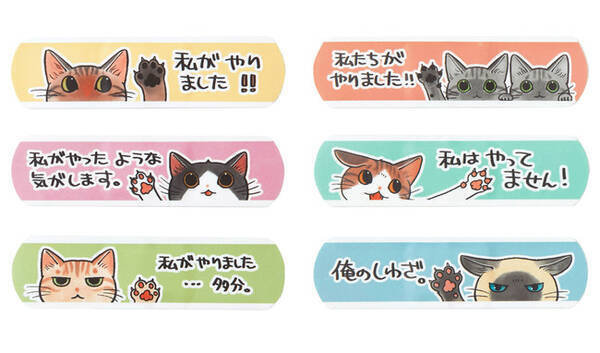 猫傷専用ばんそうこう にゃんそうこう がカワイイ ニャンコが 私がやりました と自己申告するイラストにキュン 年10月4日 エキサイトニュース