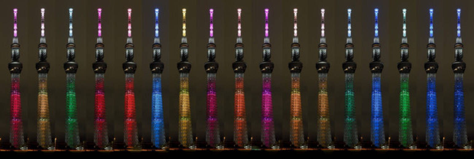 東京スカイツリーが17色に変化 国連75周年で Sdgsカラー の特別ライティングを期間限定で実施中です 年10月26日 エキサイトニュース