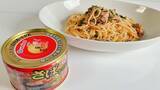 「【革命アレンジ】味付け一切なし！「月花さばトマト煮」をそのままパスタに和えるだけで想像以上の1品が完成します」の画像1