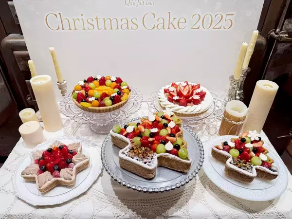 クリスマスケーキに「キル フェ ボン」の限定タルトを