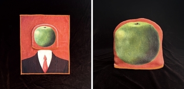 ルネ・マグリットの『観念』が使い勝手も良さそうなハンカチに