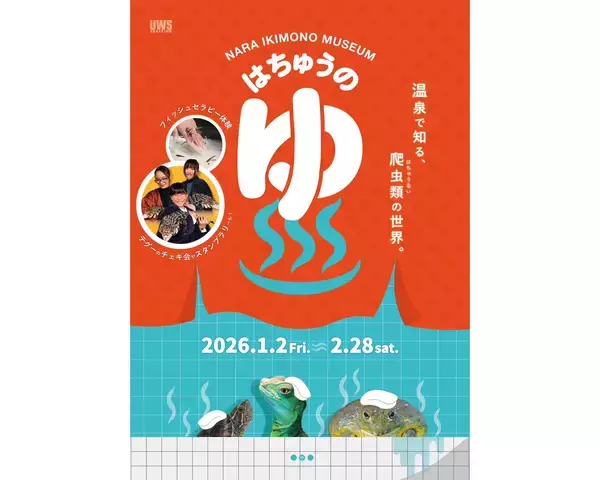 爬虫類たちも至福の表情で「ととのう」!? 奈良いきものミュージアムの企画展「はちゅうのゆ」でギャップ萌えしちゃいそうです♡