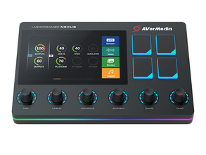 AVerMedia、LIVE STREAMER NEXUS「AX310」発売。オーディオミキサー＆配信者向けコントロールセンター