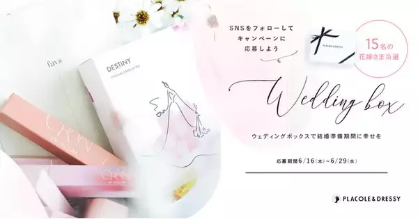【6月限定ボックスはコスメ・スキンケア・紅茶の豪華セット！】花嫁の結婚準備期間 に幸せを届ける6月の Wedding Box -ウェディングボックス-15名様に特別プレゼントが決定！