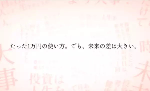 診断結果は6万パターン以上！投資スタイルが見つかる『100のあした診断』が本日解禁！
