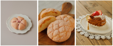 ひとくちで春満開！毎年人気の季節限定「桜あんぱん」をはじめ桜・桃・苺の春色スイーツパンが登場