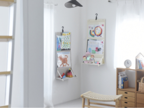 子どもの作品、飾って収納！bon moment「作品収納ウォールポケット」に、大きめA３サイズが新登場