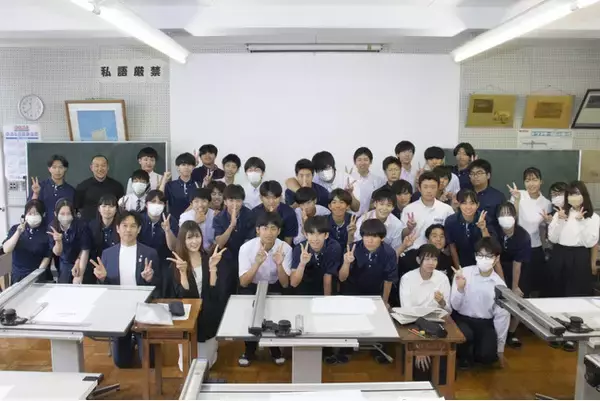 【一建設株式会社】「愛知県立碧南工科高等学校」建築デザイン科2年生39名を対象に木造住宅の建築現場見学会と住宅設計体験会を6月12日（水）と13日（木）に開催