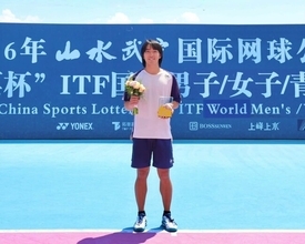 日本テニス界の未来を担う選手として期待される19歳の富田悠太　国際プロ大会初優勝