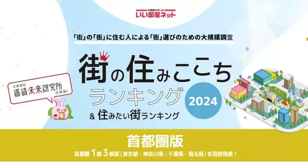いい部屋ネット「街の住みここち＆住みたい街ランキング２０２４＜千葉県版＞」発表