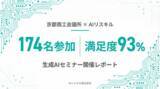 「京都商工会議所の生成AIセミナー、174名が参加、満足度93%」の画像1