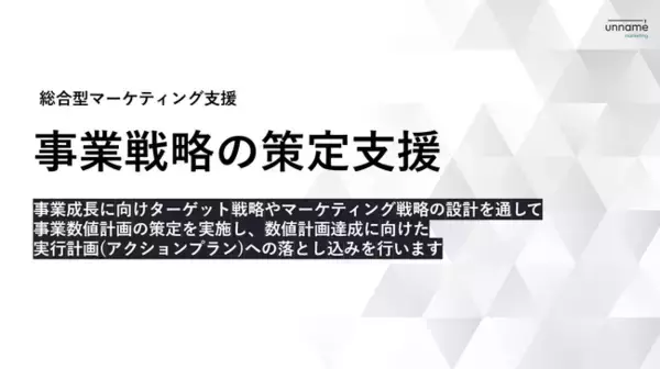 戦略の不在や実行リソースの不足までを支援する『事業戦略の策定支援』の提供を開始