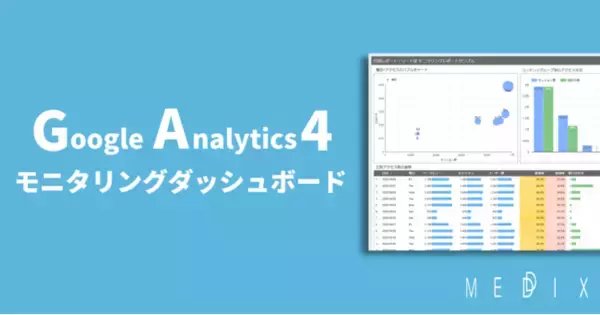 株式会社メディックス、GA4のデータをGoogle Looker Studioで可視化する「GA4モニタリングダッシュボード」の提供を開始