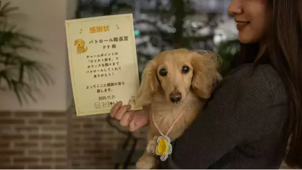 11/23 勤労感謝の日は、働くわんちゃんにも「ありがとう」を。ペットフードブランド《コノコトトモニ》が社員犬である“広報犬”たちの表彰式を開催！【株式会社ゆずず】