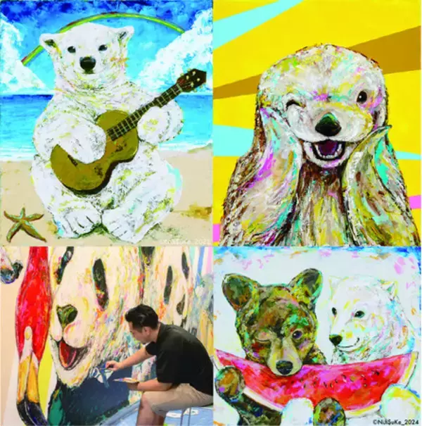 ★暑すぎる夏。躍動感あるアートで気分をあげるのはいかが？『Nijisuke（ニジスケ）ライブペインティング開催！