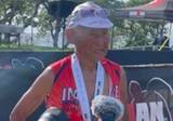 「世界最高齢90歳の現役トライアスロン選手　稲田弘選手、ハワイで力走も世界選手権出場ならず」の画像1