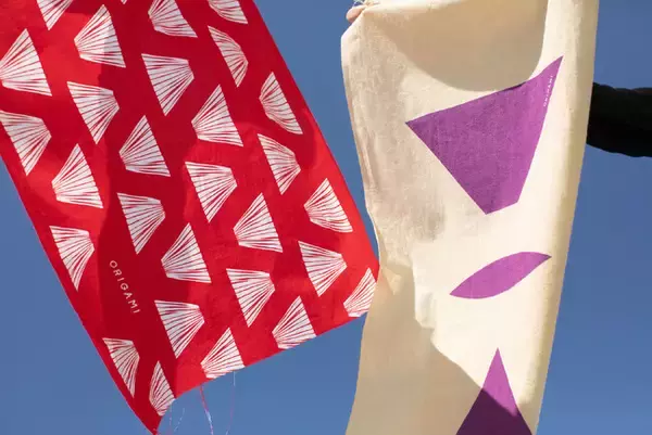 【ORIGAMI】EC限定/ORIGAMIオリジナル手捺染手ぬぐいを発売いたします。