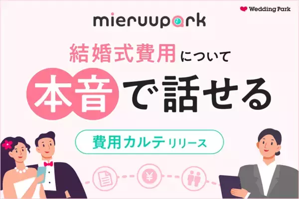 【ウエディング業界初*】結婚式費用のリアルなシミュレーションができる「mieruupark」｜「費用の本音」をデータが導く。カップルのこだわりを式場へつなぐ新機能「費用カルテ」を2月9日より提供開始