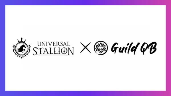 「ブロックチェーン競馬ゲーム『UNIVERSAL STALLION』Web3ゲームギルド『GuildQB』との連携が決定！SNS総フォロワー数15万人を超えるギルドと「ユニスタ」エコシステムを拡大」の画像