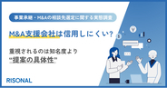 オーナー経営者の76.9%が、M&A支援会社に「信用しにくい」と感じた経験あり。相談先選びで重視されるのは知名度より“自社向け提案の具体性”