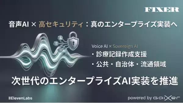 FIXER、イレブンラボのAI音声技術を活用したエンタープライズ向け音声AIソリューションの開発・検証を開始