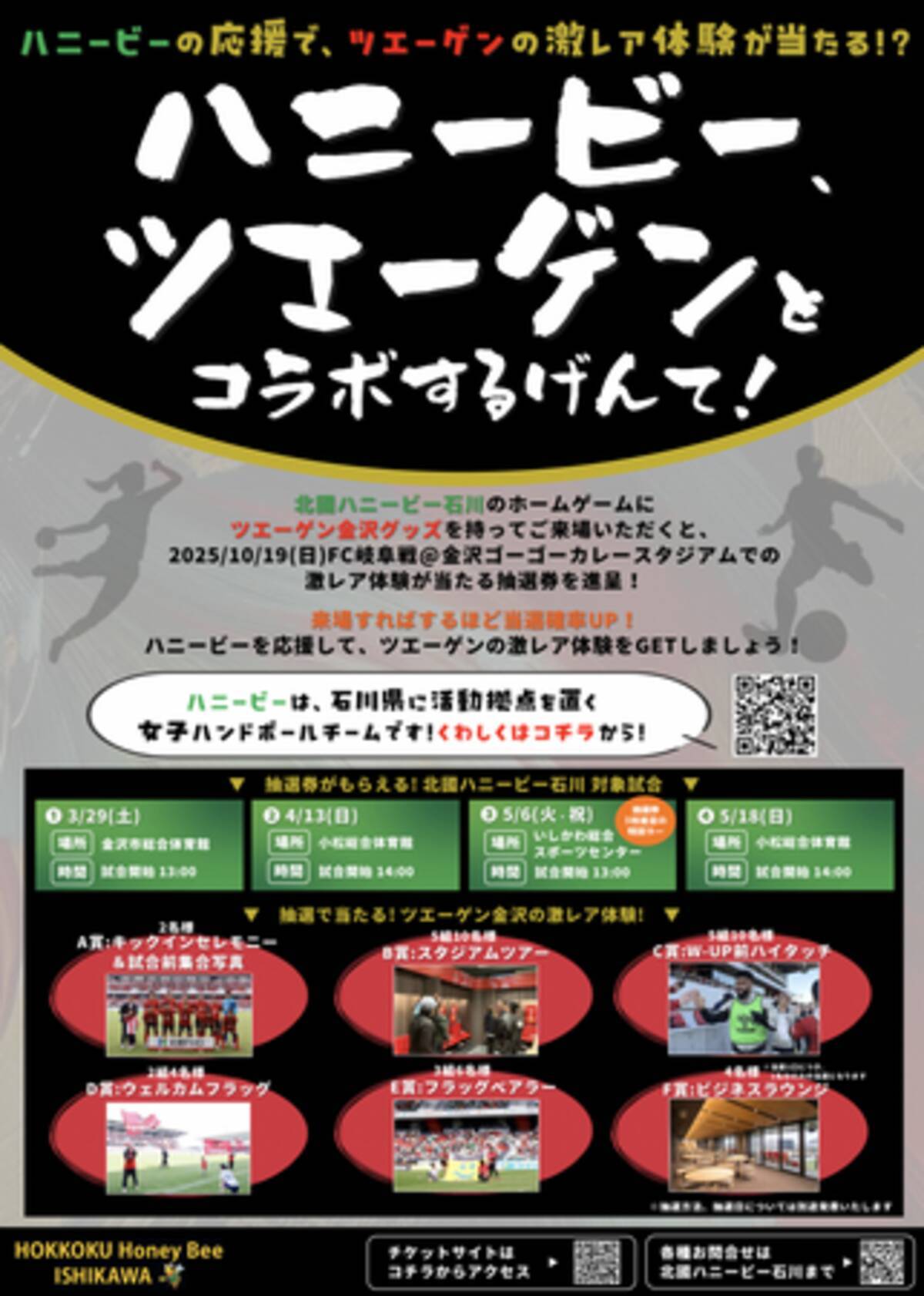 石川県スポーツチームコラボ企画】ハンドボール 【激レア】ツエーゲン金沢直筆サイン入りポスター