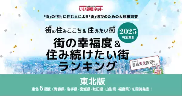 いい部屋ネット　街の幸福度＆住み続けたい街ランキング2025＜福島県版＞