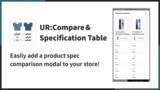 「【海外向け】EC アプリ「UR:Compare＆Specification Table」を株式会社 UnReact がリリース」の画像1