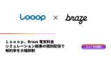 「Ｌｏｏｏｐ、Braze電気料金シミュレーション結果の個別配信で解約率を大幅抑制」の画像1