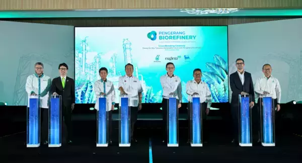 ユーグレナ、PETRONAS、Eniliveの3社、マレーシアバイオ燃料プラントの鍬入れ式を実施