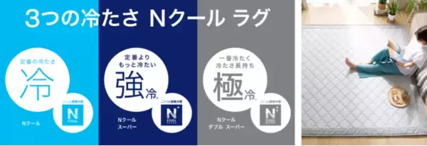 「【ニトリ】ついに登場！ Nクールラグに一番冷たく、冷たさ長持ち『Nクール ダブルスーパーシリーズ』を追加」の画像