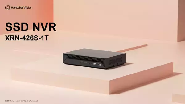 ハンファジャパン、最大4chのカメラと接続できる超小型SSD NVR「XRN-426S-1T」の発売を発表