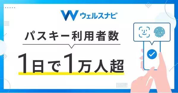 ウェルスナビ、パスキーの利用者数が1日で1万人超に到達
