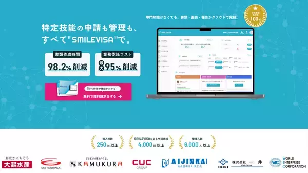 特定技能管理システム「SMILEVISA」が機能を拡張、2026年4月開始の定期届出に対応