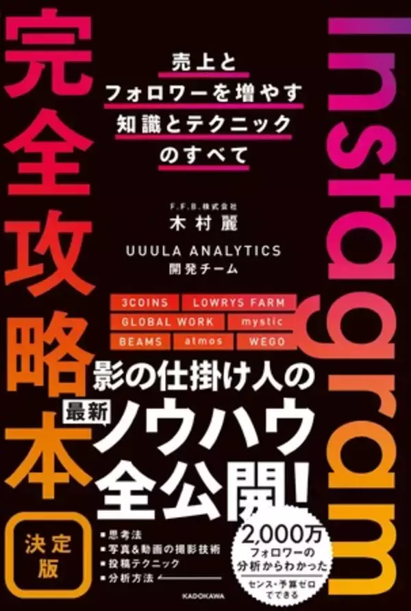 インスタグラム影の仕掛人が明かす！　2,000万超フォロワーを分析してわかった売上とフォロワーを増やす最新ノウハウ