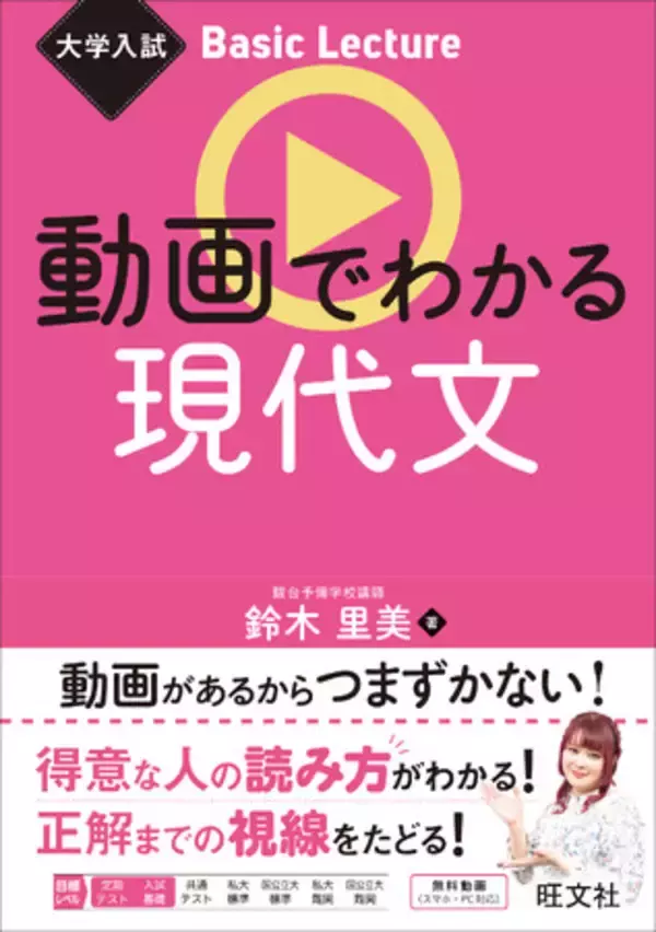 〈書籍×動画〉のハイブリッド参考書「大学入試Basic Lecture」シリーズから『動画でわかる 現代文』を9月25日に刊行！