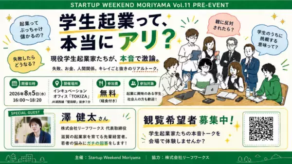 学生起業って本当にアリ？ 滋賀のインキュベーションオフィス「TOKIZA」で大学生が徹底激論