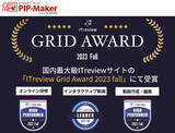 「アバター動画作成サービス『PIP-Maker』が、ITreview Grid Award 2023 fallの「インタラクティブ動画部門」で『Leader』を受賞。」の画像1