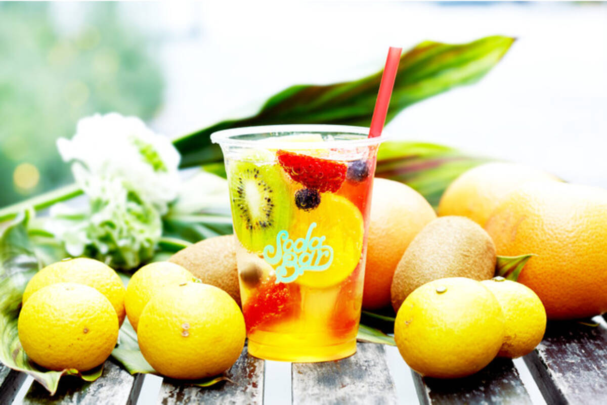 マリン アンド ウォーク 横浜 ６周年 Soda Bar 横浜店にて 湘南ゴールド たっぷりのフルーツパンチが発売 22年3月25日 エキサイトニュース