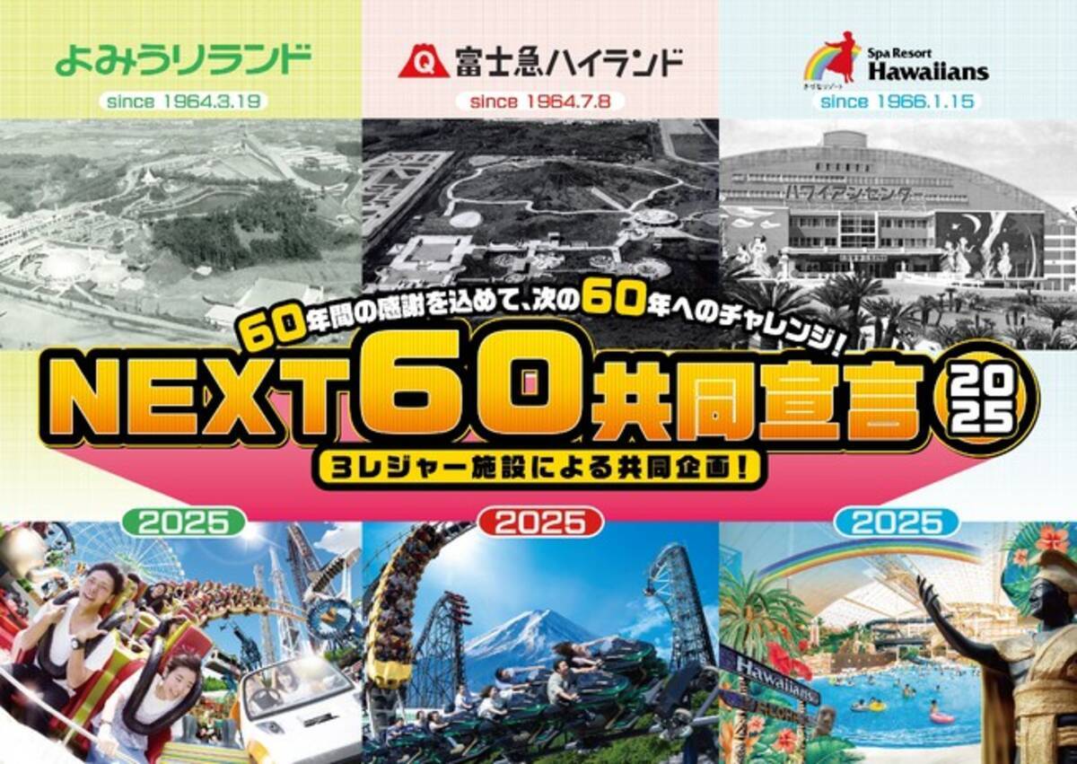 日本を代表する三大レジャー施設がコラボレーション「富士急ハイランド 富士急60周年 限定オリジナルユニフォーム